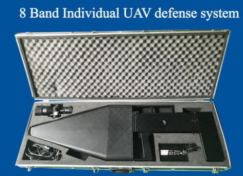 Latest company news about Sistema de defensa del UAV de 8 bandas, emisión anti portátil del abejón